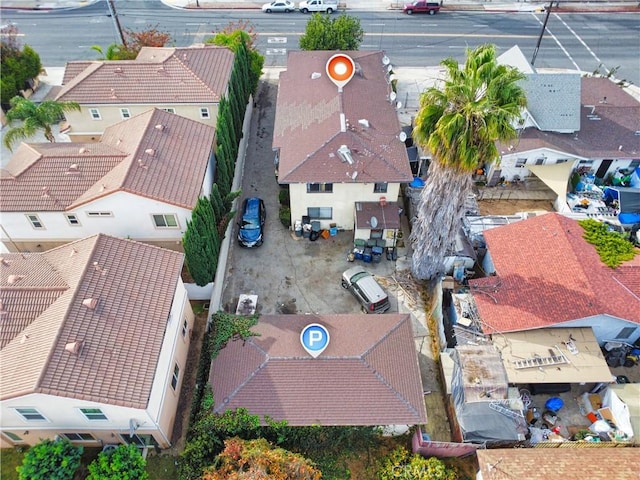 birds eye view of property featuring a residential view