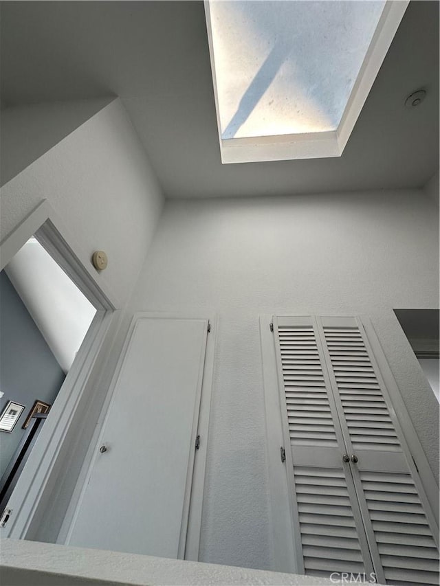 interior details with a skylight