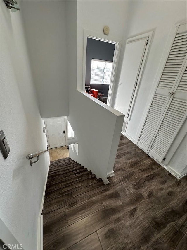 interior space featuring wood finished floors