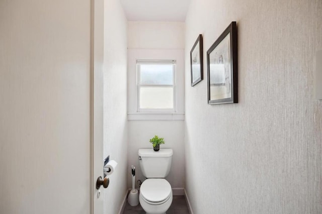 bathroom featuring toilet