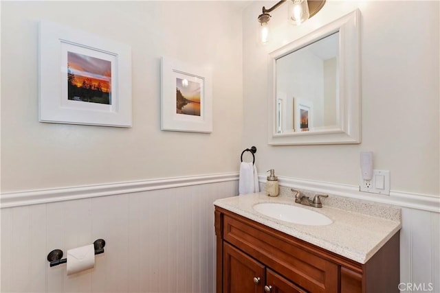 bathroom featuring vanity