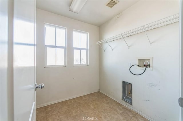 laundry area featuring hookup for a washing machine