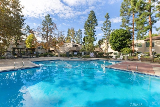 view of pool