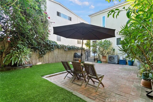 view of patio featuring grilling area