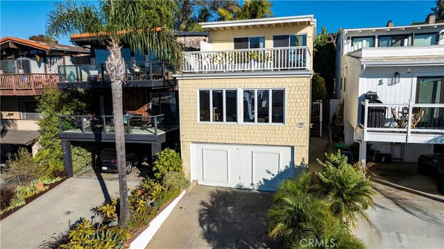 exterior space with a balcony