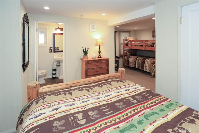 bedroom with ensuite bathroom