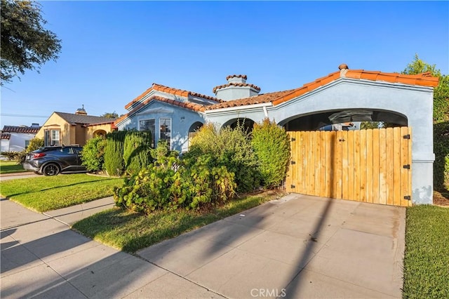 view of mediterranean / spanish house