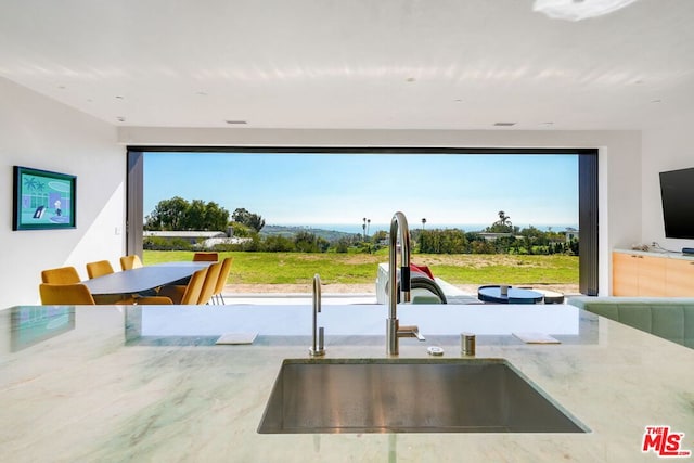 kitchen featuring sink