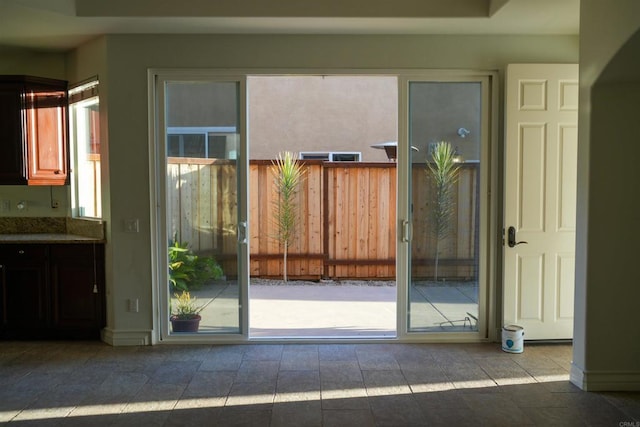 doorway featuring a healthy amount of sunlight