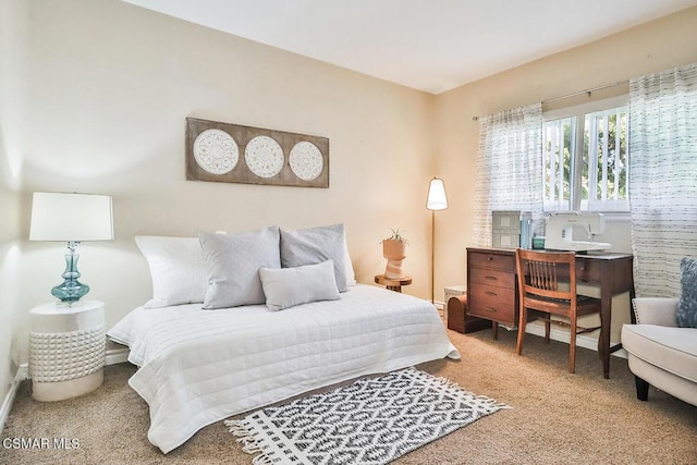 bedroom with carpet flooring