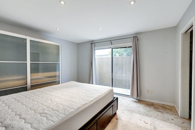 4615 Felton St Unit 2, San Diego, CA 92116 - bedroom with access to outside and recessed lighting