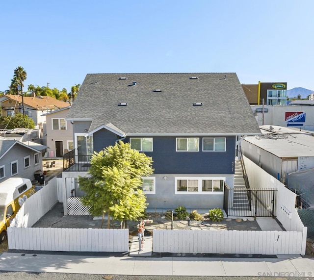 view of rear view of property