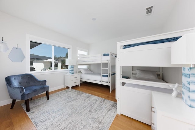 bedroom featuring hardwood / wood-style floors