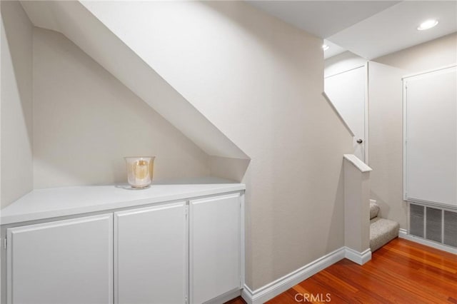 interior space featuring hardwood / wood-style flooring