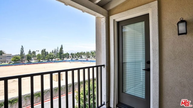 view of balcony