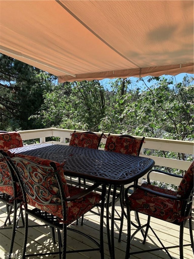 view of wooden terrace