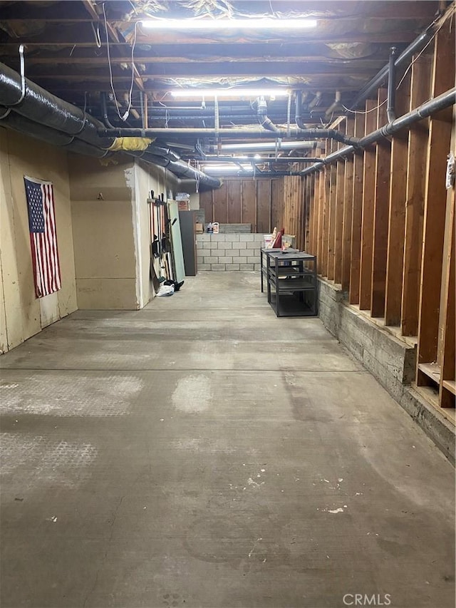 view of basement