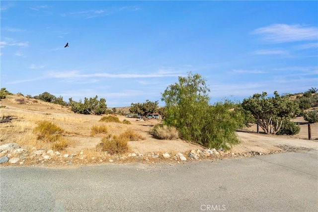 view of street featuring a rural view