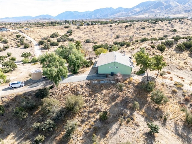 aerial view featuring a mountain view