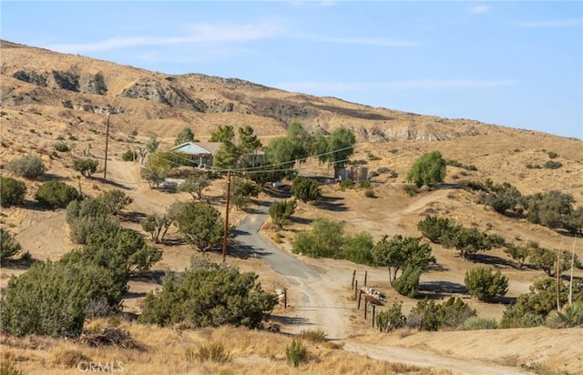 mountain view with a rural view