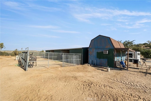 view of horse barn