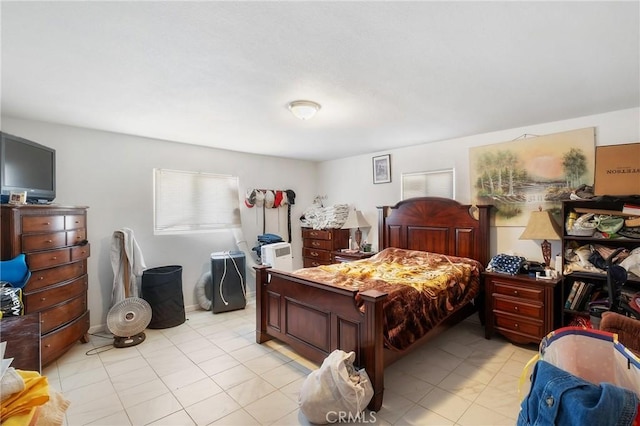 view of tiled bedroom