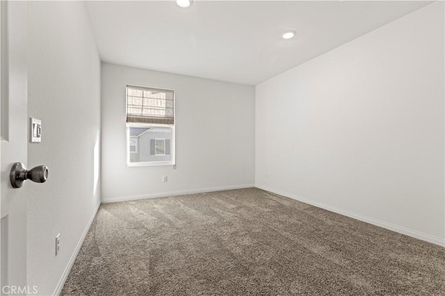 empty room with carpet floors