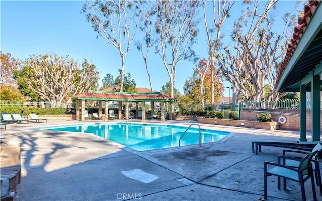 view of pool with a patio