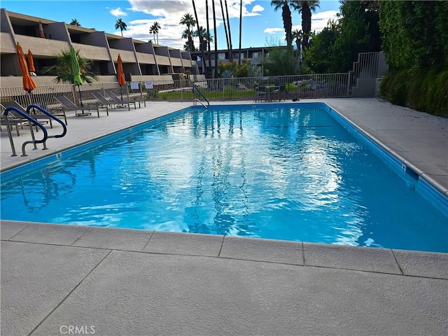 view of pool with a patio area