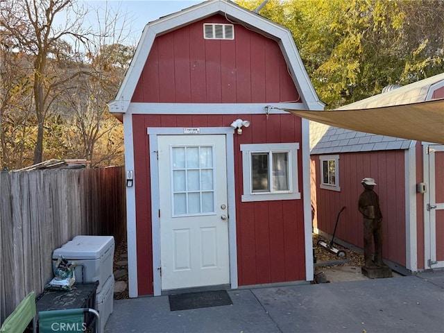 view of outbuilding