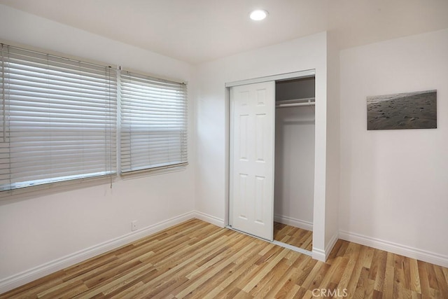 8121 San Mateo Cir, Buena Park, CA 90620 - unfurnished bedroom featuring light wood-type flooring and a closet