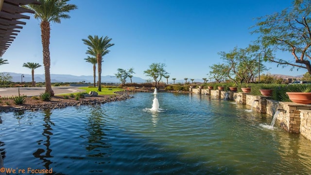 property view of water with a mountain view