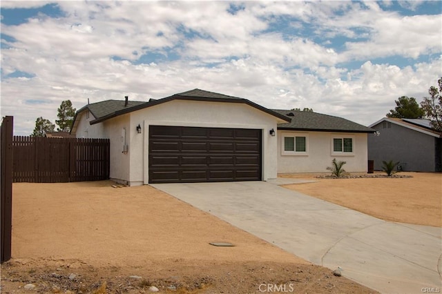 ranch-style house with a garage