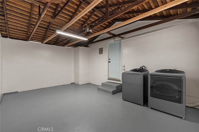 laundry room featuring washer and dryer