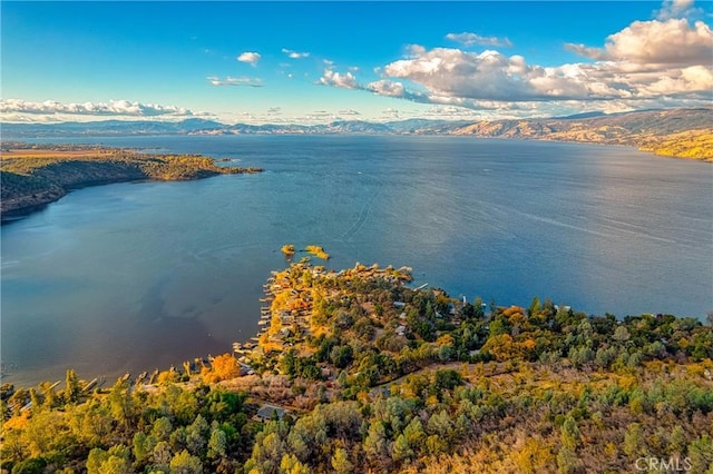 property view of water with a mountain view