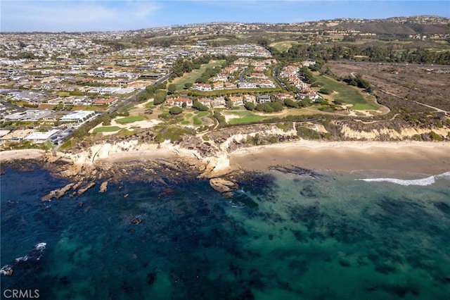 7 Shoreview, Newport Coast, CA 92657 - aerial view of property's location featuring nearby suburban area and a water and mountain view