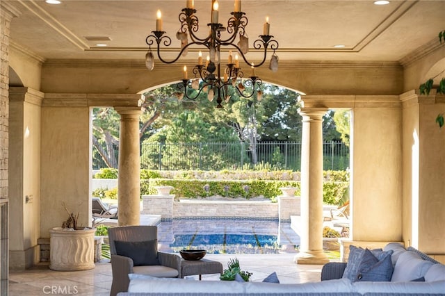 7 Shoreview, Newport Coast, CA 92657 - view of patio with an outdoor living space
