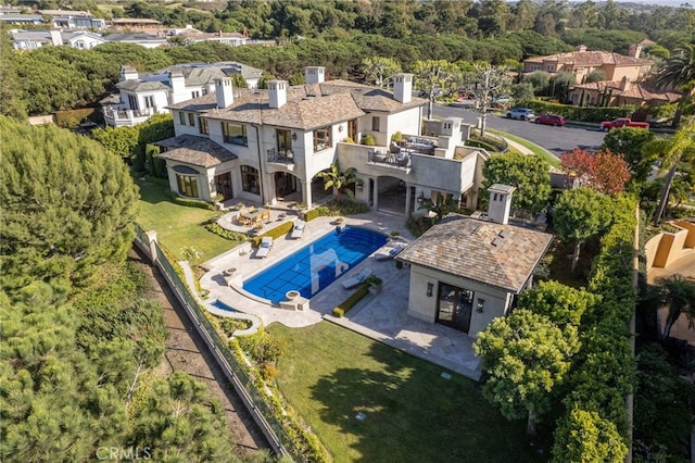7 Shoreview, Newport Coast, CA 92657 - aerial perspective of suburban area featuring a pool area