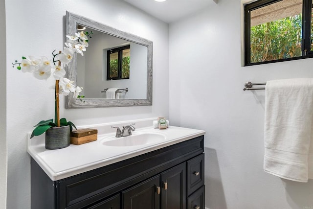 bathroom featuring vanity