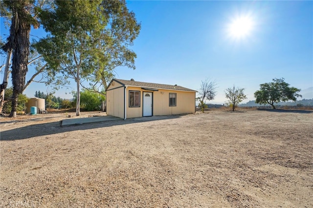 view of rear view of property