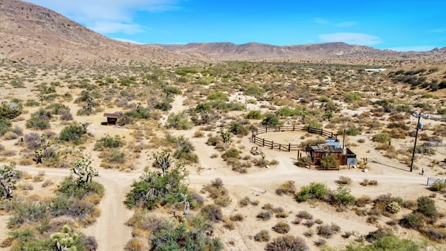 property view of mountains with a rural view