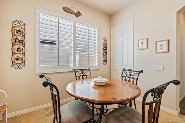 view of dining space