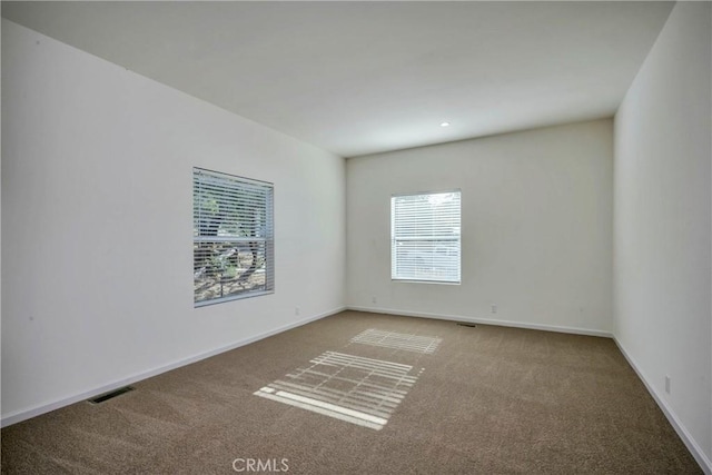 carpeted empty room featuring a healthy amount of sunlight