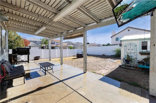 view of patio / terrace featuring grilling area