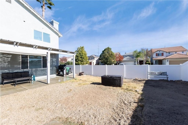 view of yard featuring a patio