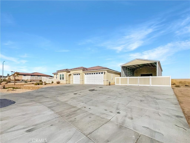 view of front of house with a carport