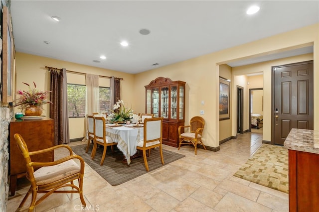 view of dining space