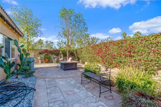 view of patio / terrace featuring cooling unit