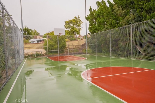 view of sport court