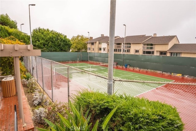 view of tennis court